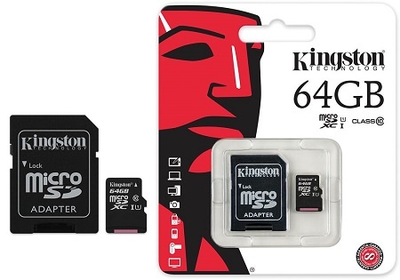 Kingston 64GB Micro SD Card Class10